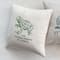 Hello Honey® Natural & Green Frog "The Kissing Booth is Closed" Linen Blend Pillow with French Knots